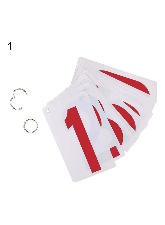 Generic 0-9 Score Number School Sports Competition Digit Scoreboard Replacement Cards 0.035kg  - Image 1