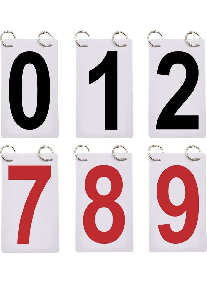 Generic 0-9 Score Number School Sports Competition Digit Scoreboard Replacement Cards 0.035kg  - Image 2