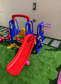 Plastic Swing And Slide With Basketball Hoop 180x162x126cm - v1605445125/N38608489A_5