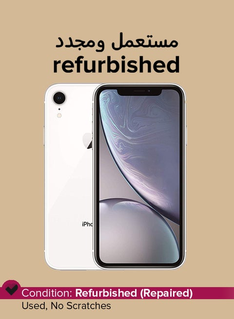 Refurbished - iPhone XR Without FaceTime White 128GB 4G LTE