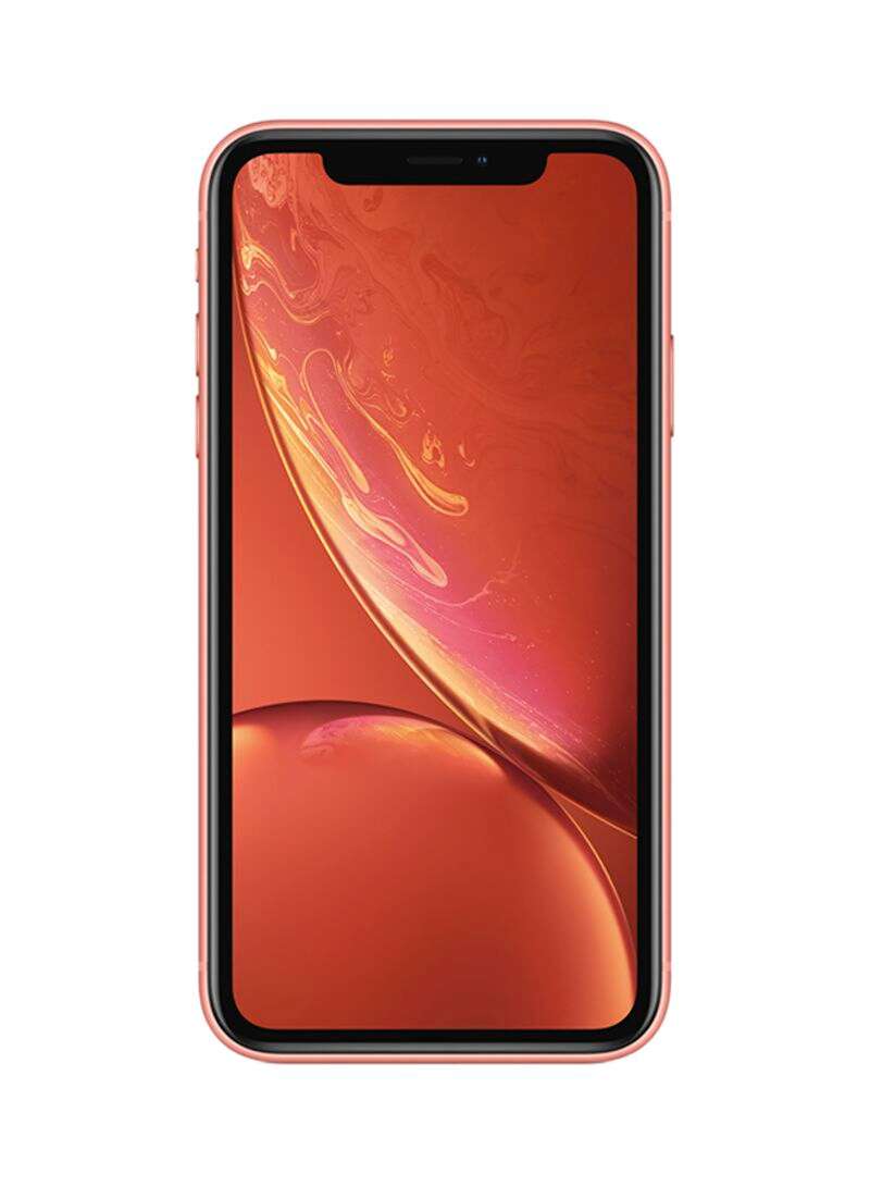 أبل - مستعمل ومجدد - هاتف آيفون XR مع تطبيق فيس تايم يدعم تقنية 4G LTE بسعة 128 جيجابايت ولون مرجاني - Image 1