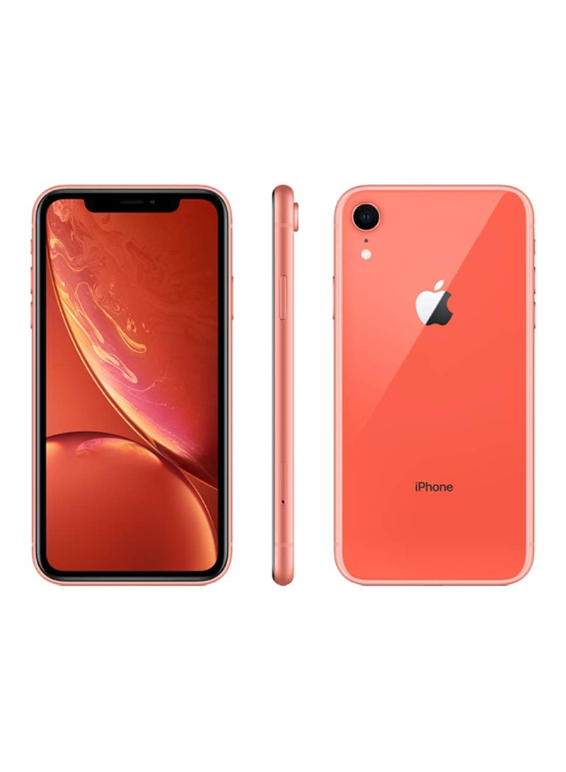أبل - مستعمل ومجدد - هاتف آيفون XR مع تطبيق فيس تايم يدعم تقنية 4G LTE بسعة 128 جيجابايت ولون مرجاني - Image 1