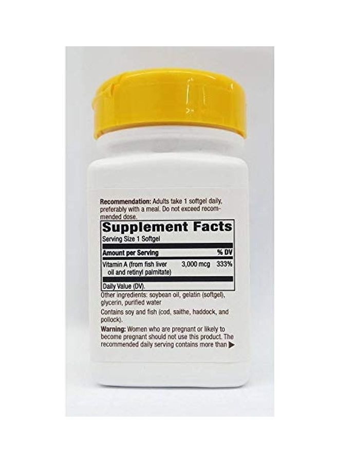 Nature's Way Vitamin A 3000 MCG Dietary Supplement - 100 Capsule - Image 2