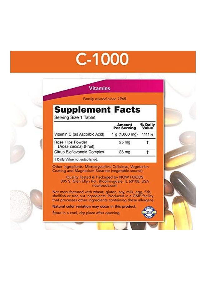 Now Foods Vitamin C-1000 Antioxidant Protection 100 Tablet  - Image 2