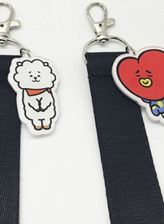 BTS 8-Piece Bangtan Boys Key Chain Set Multicolour  - Image 4