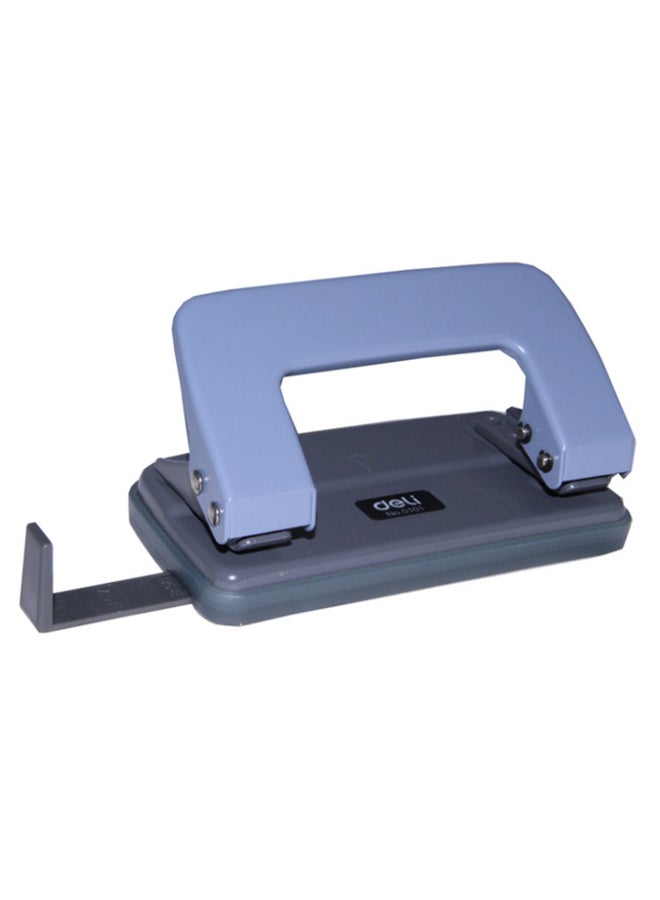 Deli Double Hole Paper Punch Black/Blue  - Image 2