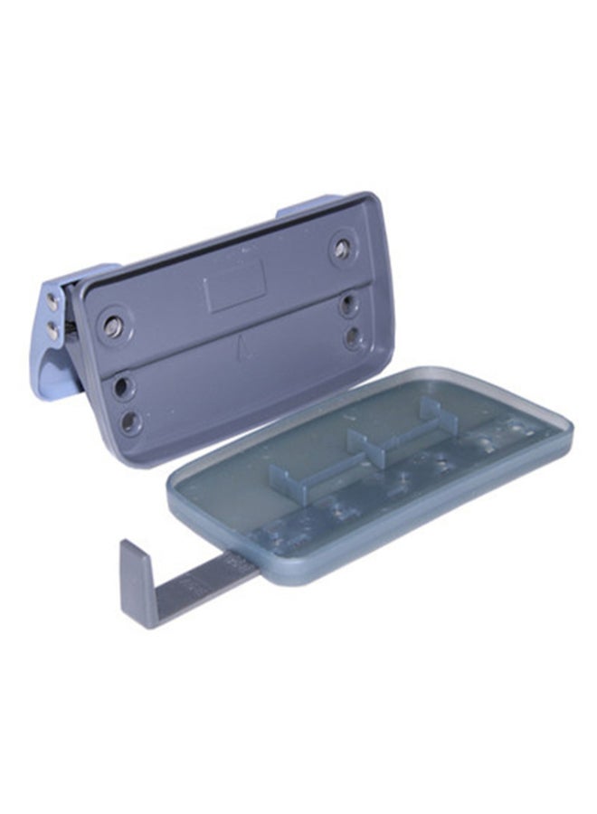 Deli Double Hole Paper Punch Black/Blue  - Image 4