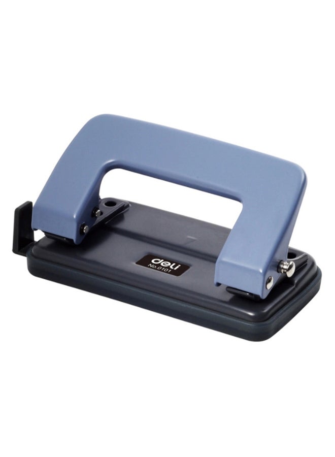 Deli Double Hole Paper Punch Black/Blue  - Image 5
