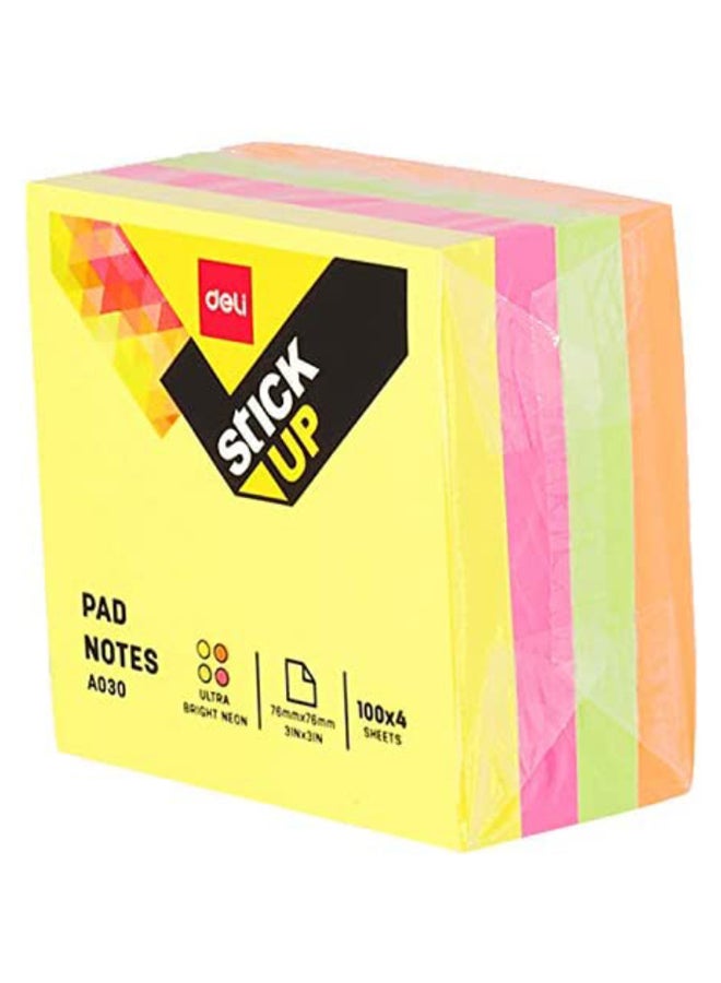 Pack Of 100 Sticky Note Multicolour