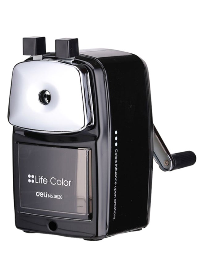 Deli Life Color Table Sharpener Black/Silver 