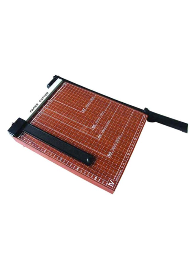 Deli A4 Size Paper Cutter Brown/Black - Image 1