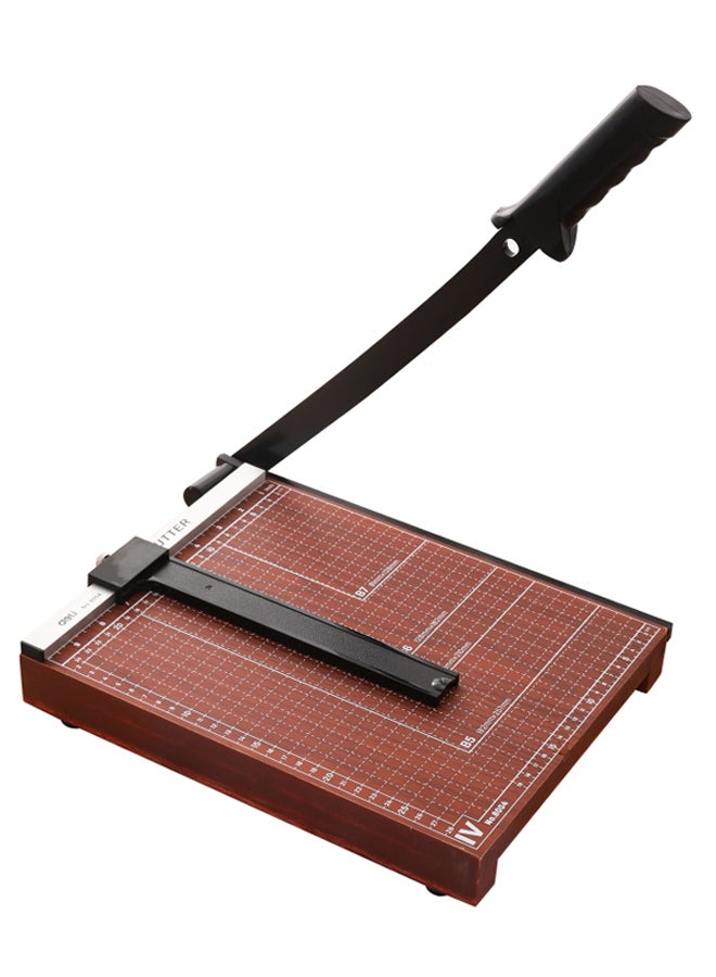 Deli A4 Size Paper Cutter Brown/Black - Image 2