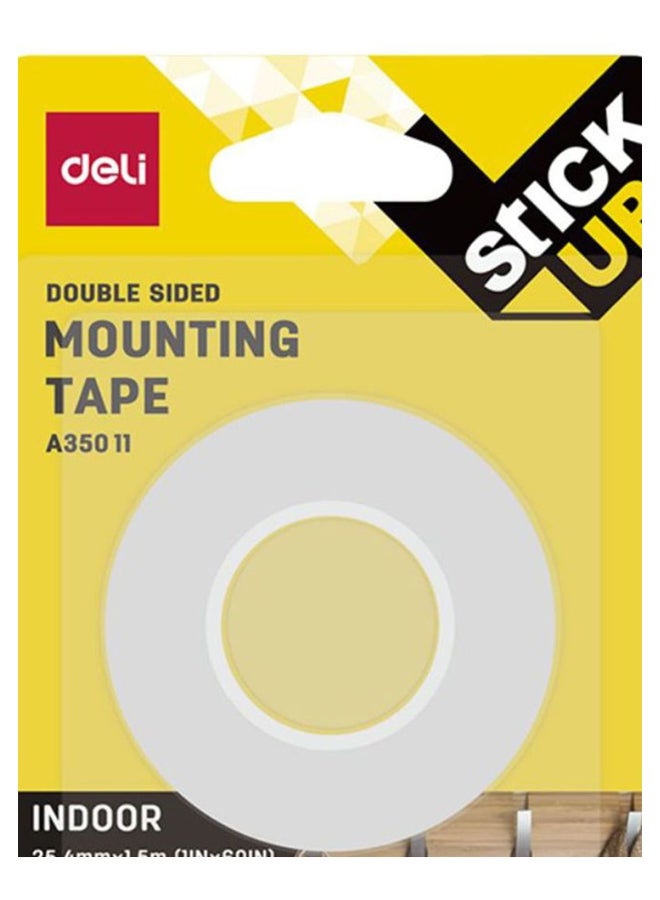 Deli Double Sided Mounting Tape White  - Image 2
