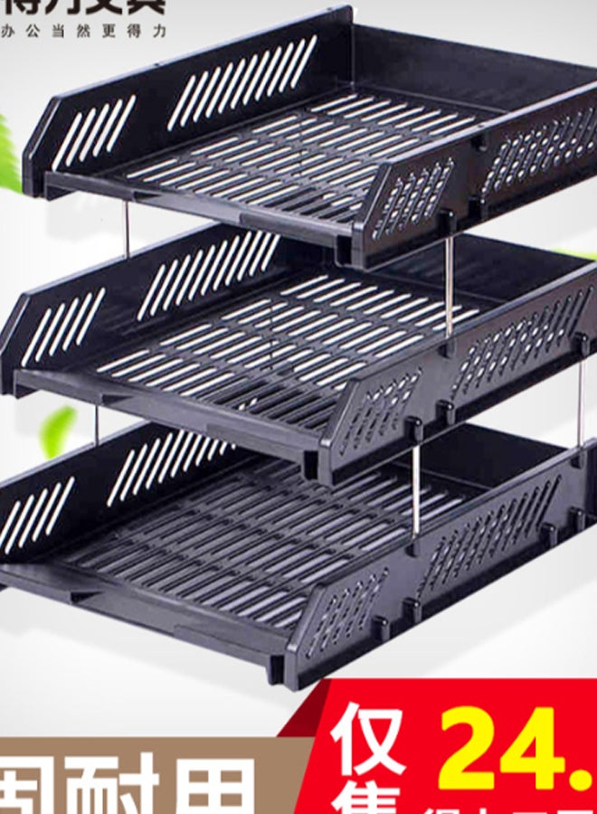 ديلي درج مستندات مكوّن من 3 طبقات أسود - Image 2