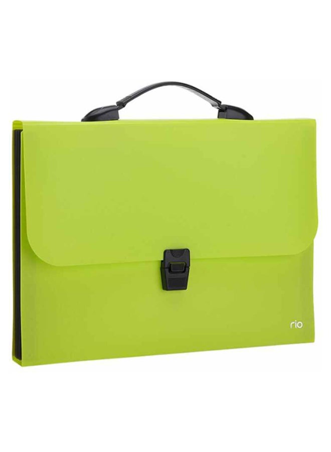 Deli 13-Part A4 Expanding File Green/Black