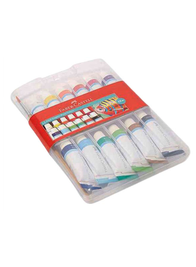 طقم ألوان ملصقات قابلة للذوبان في الماء مكون من 6 قطع متعدد الألوان