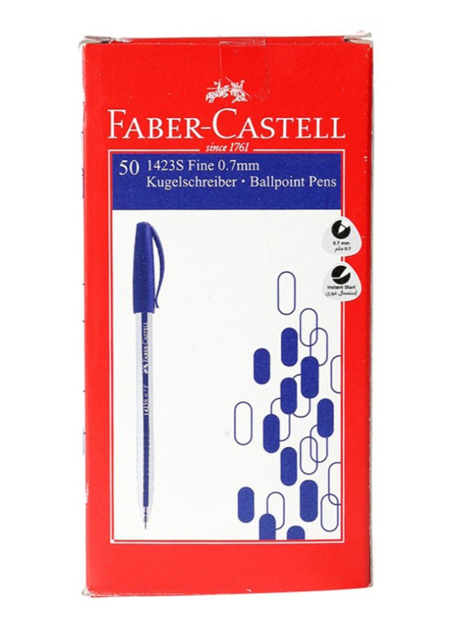 FABER-CASTELL - 50-Piece Ballpoint Pen Set Blue - Image 1
