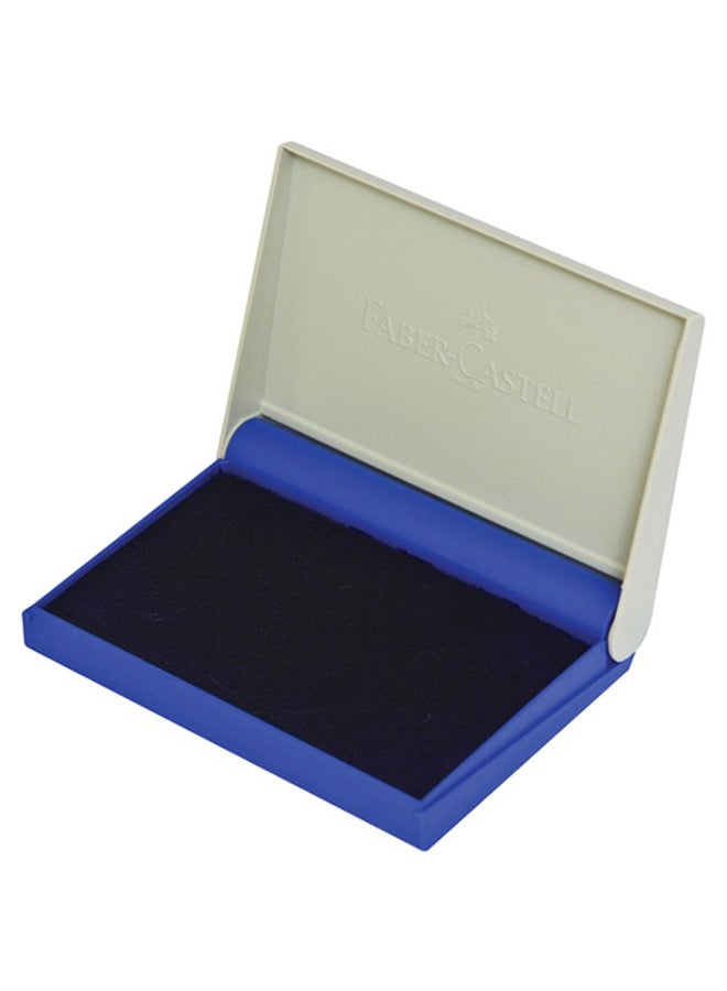 Faber-Castell-Stamp Pad 110X70 Mm Blue