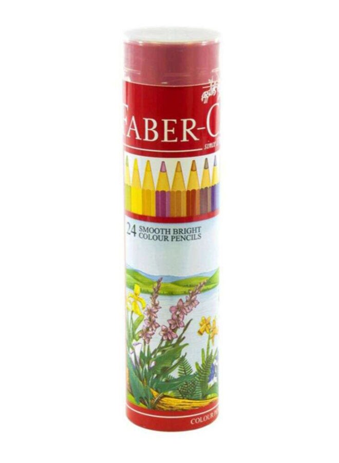 FABER-CASTELL - 24-Piece Smooth Bright Color Pencil Set Multicolour - Image 1
