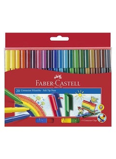 20-Piece Connector Pen Set Multicolour