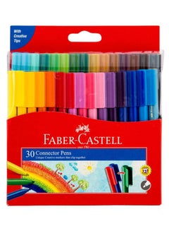 30-Piece Connector Pens Multicolour