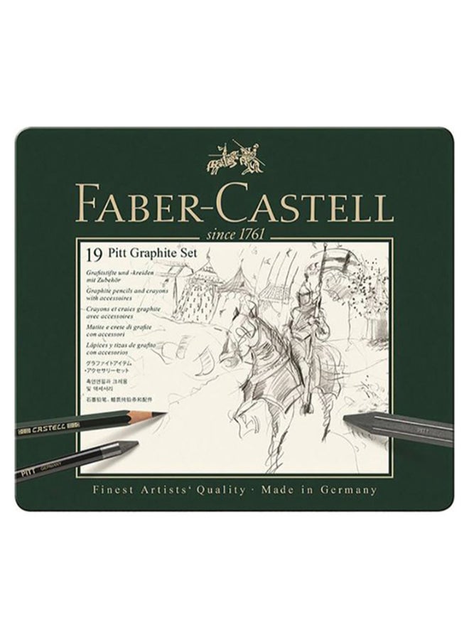 19-Piece Pitt Graphite Set Multicolour