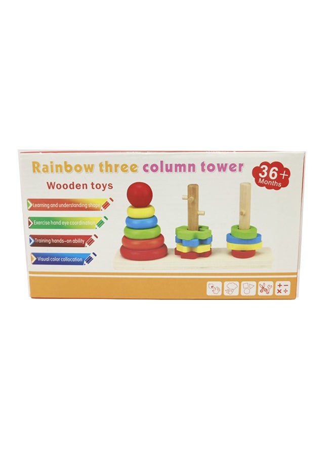 دولار بلس لعبة برج قوس قزح ذو ثلاثة أعمدة