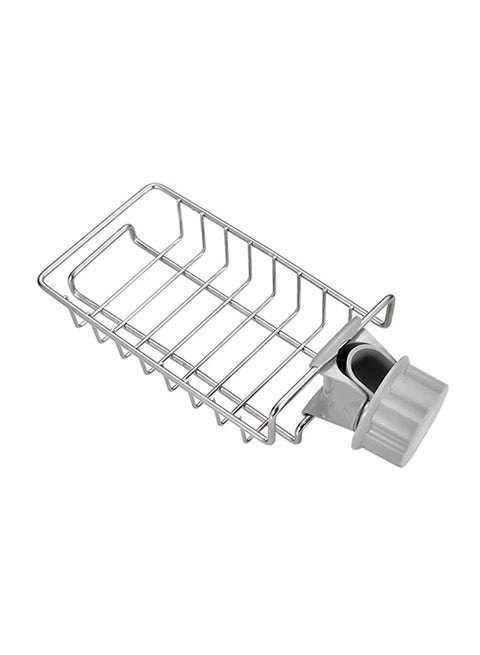 Dishwashing Sponge Holder Rack Silver 7.09 x 3.74 x 4.13inch