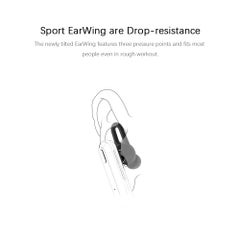 QCY A1 Wireless Bluetooth Stereo Earphone Black  - Image 5