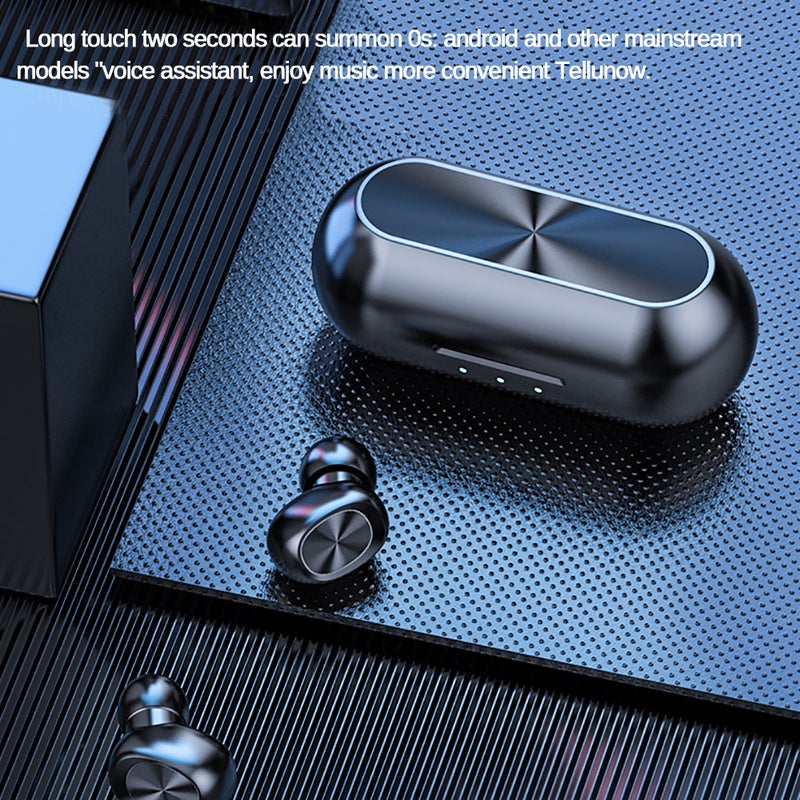 Generic - B5 TWS Wireless Headset Headphone Black - Image 1