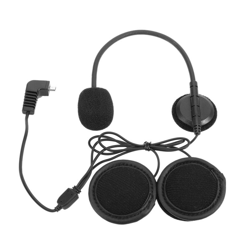 Generic - BT S2 Motorcycle Helmet Bluetooth Intercom Wireless Interphone With Headphone Black - Image 1