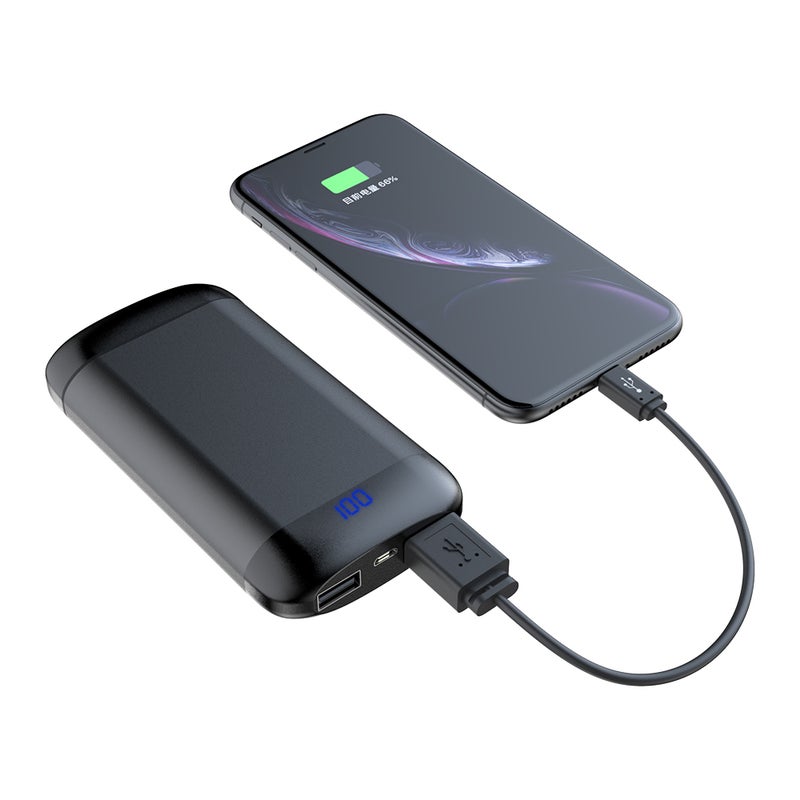 HBQ-Q66 Bluetooth 5.0+EDR TWS True Wireless In-Ear Headphones With Dual Mic And 6000mAh Charging Box Black