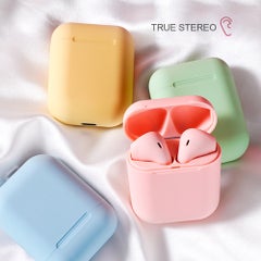 Generic inPods 12 BT 5.0 Wireless In-Ear Headphones With 300mAh Charging Case Pink  - Image 5