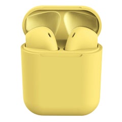 Generic Inpods 12 TWS Wireless In Ear Stereo Headphones Yellow  - Image 1