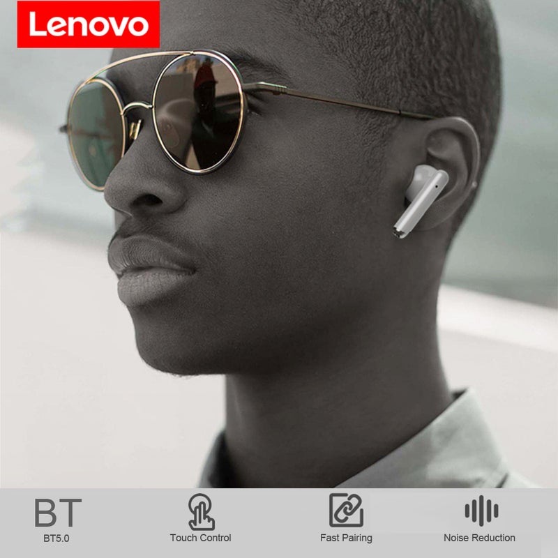 Lenovo LP1 TWS Bluetooth 5.0 True Wireless In-Ear Headphones With Mic And 300mAh Charging Case Red - Image 3