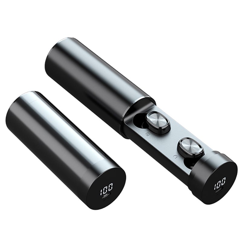 Generic - Mini TWS-05 BT Wireless In-Ear Headphones With LED-Digital Display Black - Image 1