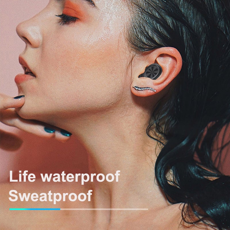 Generic - Mini TWS-05 BT Wireless In-Ear Headphones With LED-Digital Display Black - Image 1