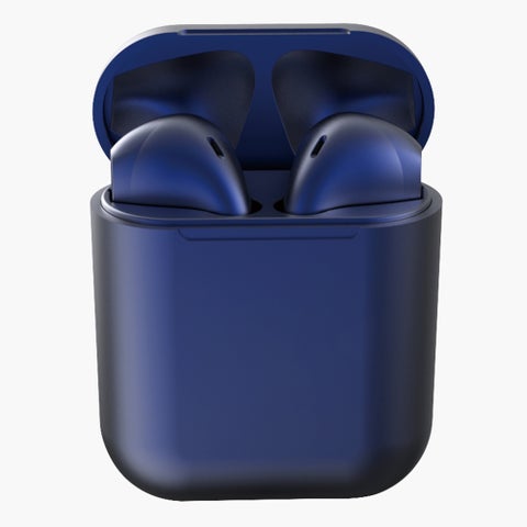 Inpods 12 TWS Stereo Mini Smart Bluetooth 5.0+EDR Wireless In-Ear Headphones With Mic Navy Blue