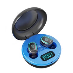 Mini TWS Bluetooth 5.0 True Wireless In-Ear Headphones With Mic And Charging Case Blue