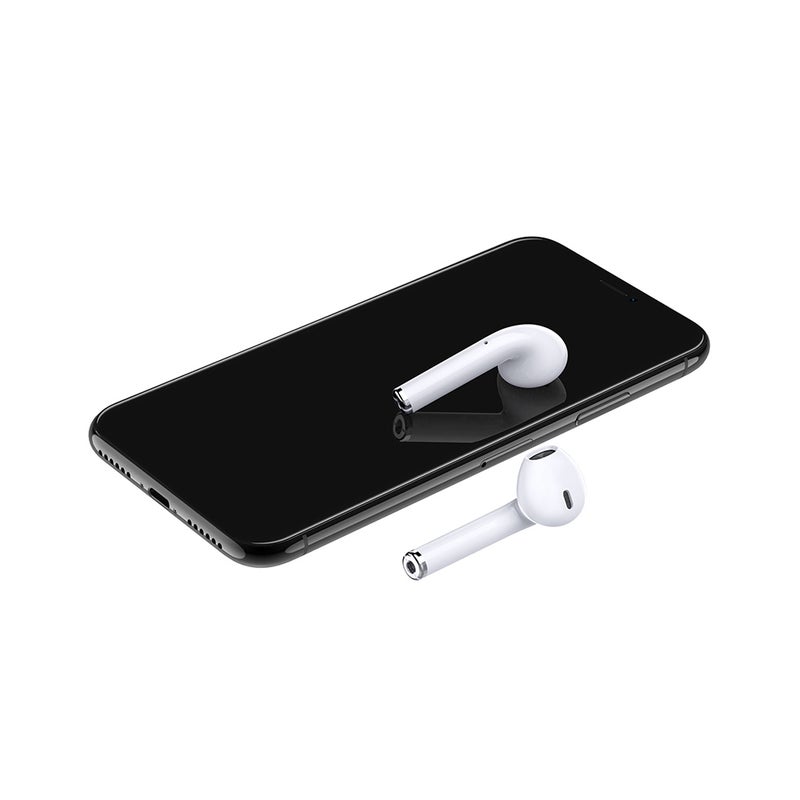 Generic - Mini TWS Smart Touch Bluetooth Wireless Earphone white - Image 1