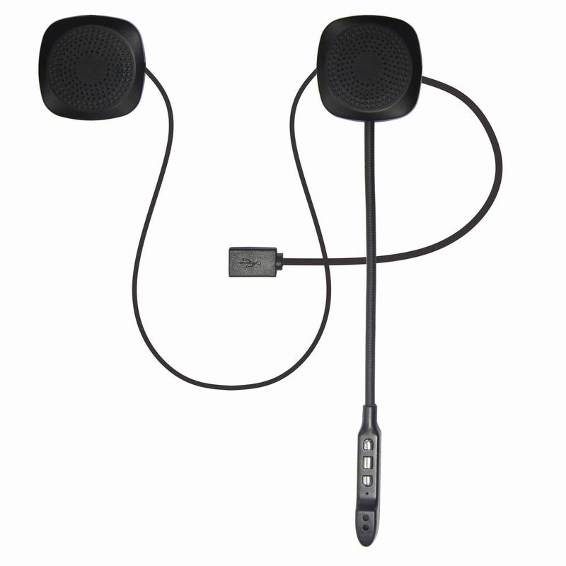 Motorcycle Helmet BT 5.0 Wireless Headphones Black  - Image 1