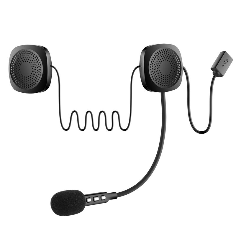 Motorcycle Helmet BT 5.0 Wireless Headphones Black  - Image 5