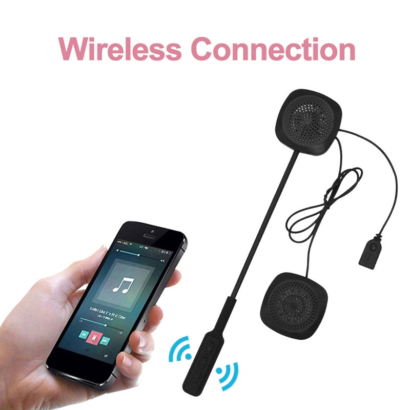 Generic - Bluetooth Wireless High Quality Motorbike Intercom Helmet Headphones With Microphone - Image 1