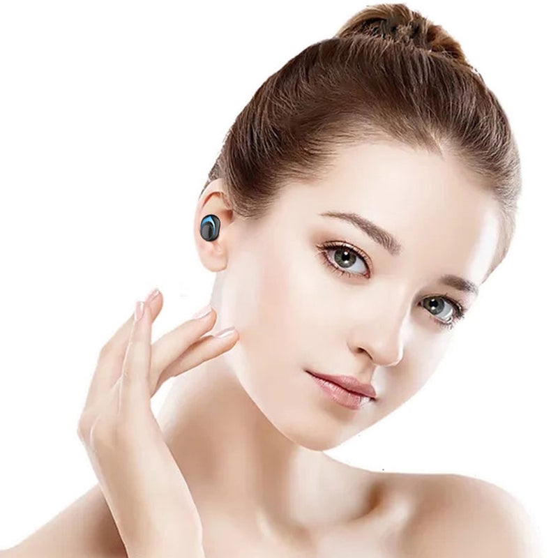 Generic - S7 TWS Bluetooth 5.0 True Wireless Earbuds Headphone Headset With LED Display USB Output Power Bank Black - Image 1