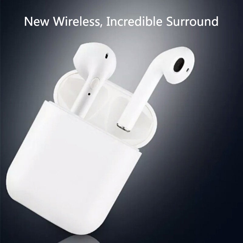 Generic Second Generation BT 5.0 Wireless In-Ear Headphones With Dual Microphones White  - Image 2
