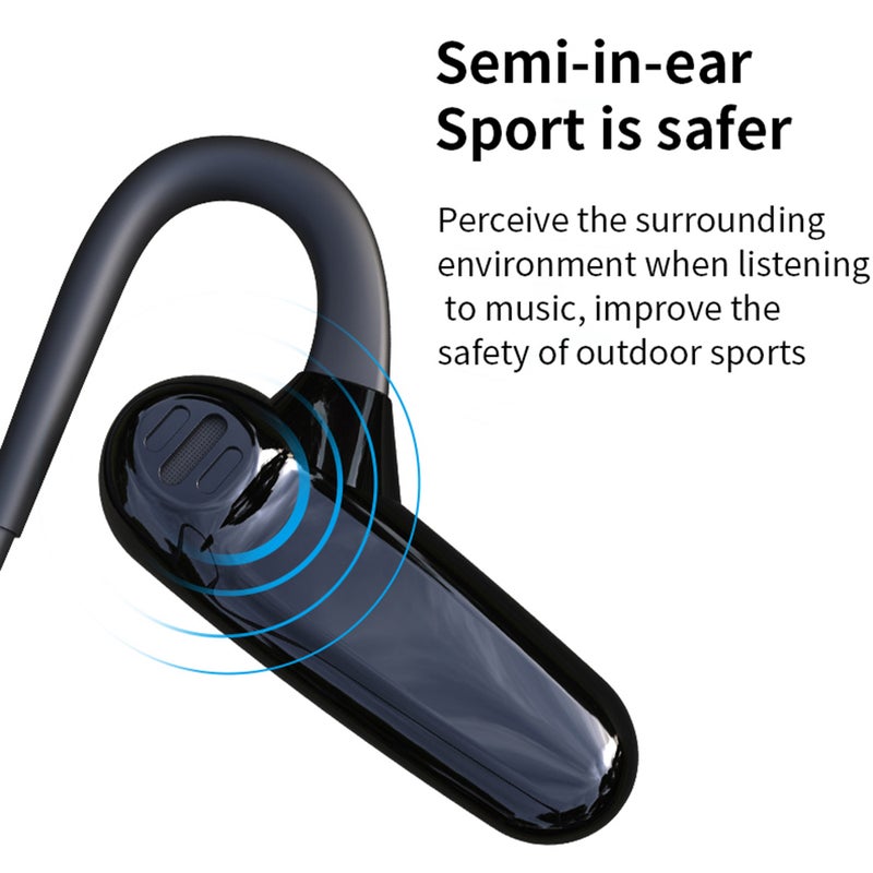 Generic - SM508 Bluetooth Wireless Over-Ear Headphones With 16GB Memory Ear Hook Red - Image 1
