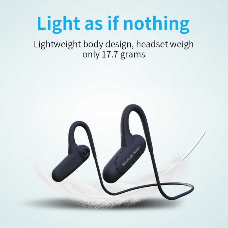 Generic - SM508 Bluetooth Wireless Over-Ear Headphones With 16GB Memory Ear Hook Red - Image 1