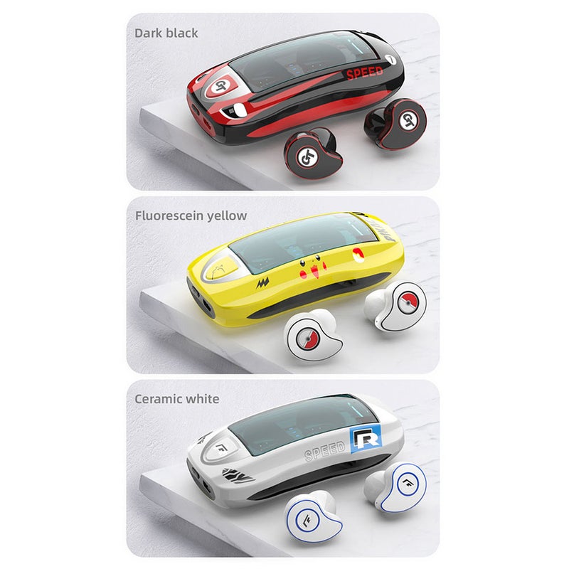 سماعات رأس TWS T911 ذكية صغيرة أصفر - Image 4