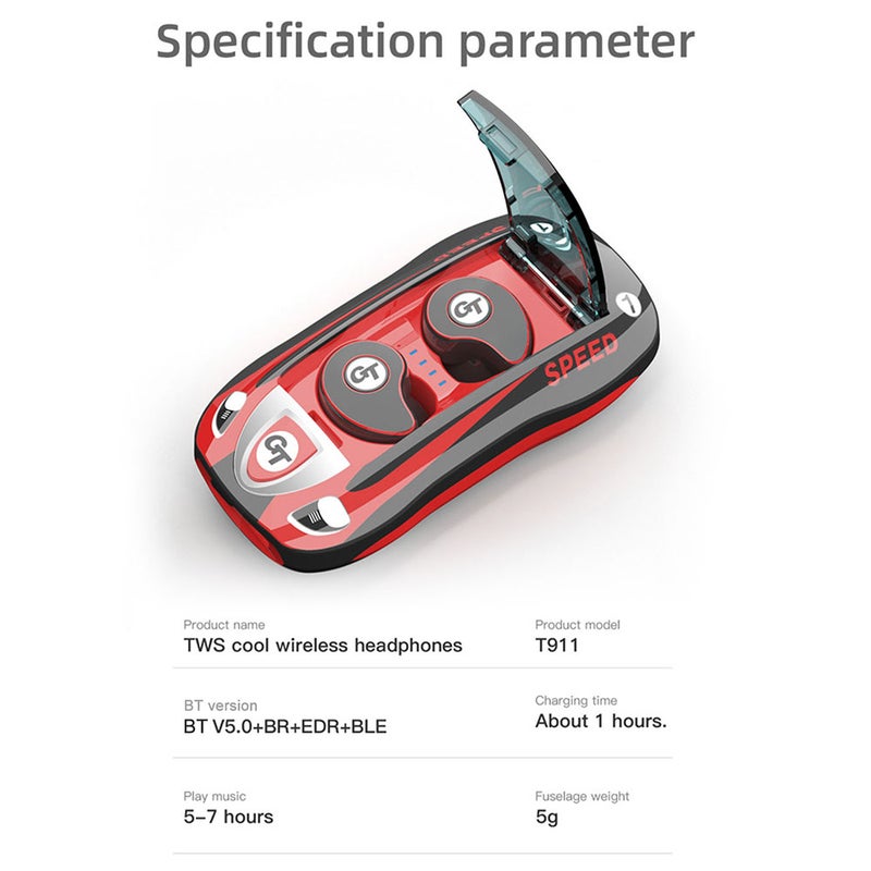 سماعات رأس TWS T911 ذكية صغيرة أصفر - Image 5