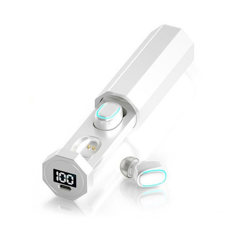 Generic - TWS True Wireless In-Ear Headphones With Microphone And Charging Case White - Image 1